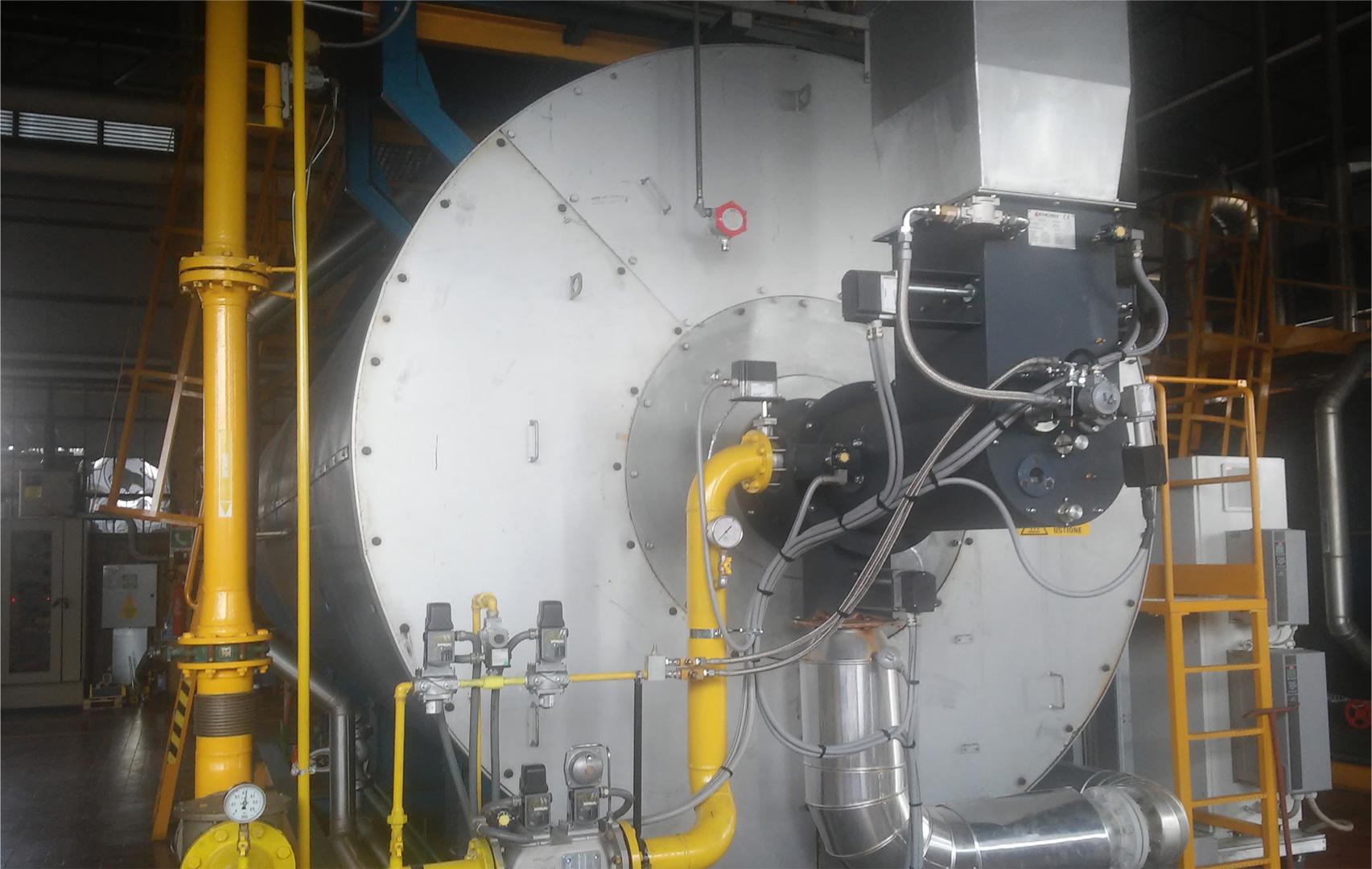 Installazione bruciatore ultra-low NOx serie IBST a gas naturale